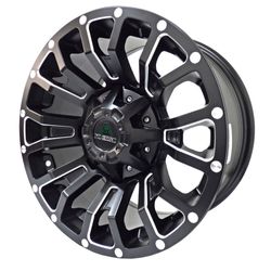 LLANTAS 16X8 6X139.7 110 ET0 MATT BLACK MILL 168103 -  16 6X139 | TEKMOTOR