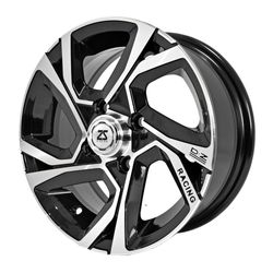 LLANTAS 13X5.5 4X100 ET30 CB73.1 BLACK MACHIN 5478 -  13 4X100 | ZS MOTOR