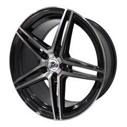 LLANTAS 16X7 5X114.3 ET35 CB73.1 BLACK MACH 165334 -  16 5X114 | ZS MOTOR