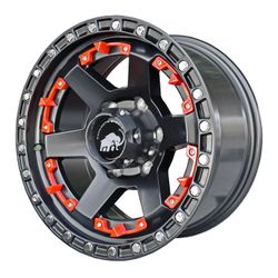 LLANTAS 16X8.0 6X139.7 ET0 CB110 MATT BLACK E2328 -  16 6X139 | MAMMOOTH OFFROAD