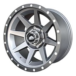 LLANTAS 17X9 6X139.7 ET0 CB110.5 MATT GREY E2311 -  17 6X139 | MAMMOOTH OFFROAD