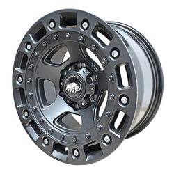 LLANTAS 17X9 6X139.7 ET0 CB110 MATT BLACK CINCO -  17 6X139 | MAMMOOTH OFFROAD