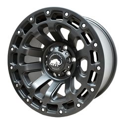 LLANTAS 17X9 6X139.7 ET12 CB110 MATT BLK RAZORBACK -  17 6X139 | MAMMOOTH OFFROAD