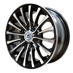 LLANTAS 13X5.5 8X100X114 ET30 CB73 BLK MACH 131121 -  13 4X100 - 13 4X114 | ZS MOTOR