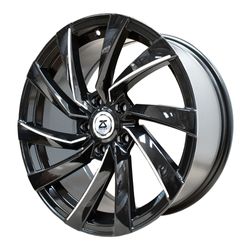 LLANTAS 17X7.5 5X114.3 BK+MILL CB73.1 ET35 175838- -  17 5X114 | ZS MOTOR