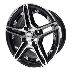 LLANTAS 13X6.0 4X100 ET30 CB73.1 BK MACH IV601134 -  13 4X100 | ZS MOTOR