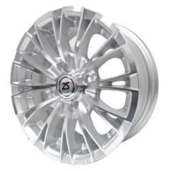 LLANTAS 13X5.5 4X100 73.1 ET30 SILVER MACHINE FACE -  13 4X100 | ZS MOTOR