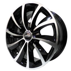 LLANTAS 14X6 4X100 ET35 CB73 BLK MACH FACE 141109 -  14 4X100 | ZS MOTOR