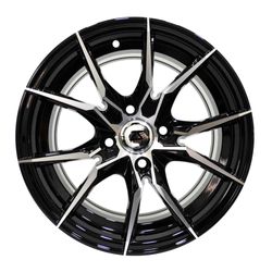 LLANTAS 14X6 4X100 ET30 CB73 BLK MACHINE 145479 -  14 4X100 | ZS MOTOR