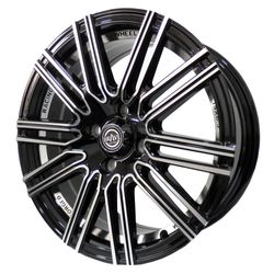 LLANTAS 15X6.5 4X100 ET35 CB67 BLK MACHINE IV38501 -  15 4X100 | ZS MOTOR