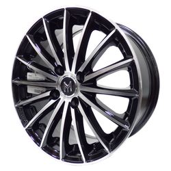 LLANTAS 15X6.5 4X100 ET35 CB67 BLK MACH FACE 15115 -  15 4X100 | ZS MOTOR
