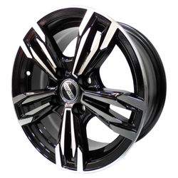 LLANTAS 15X6 4X100 ET35 CB67 BLK MACH FACE 155071 -  15 4X100 | ZS MOTOR