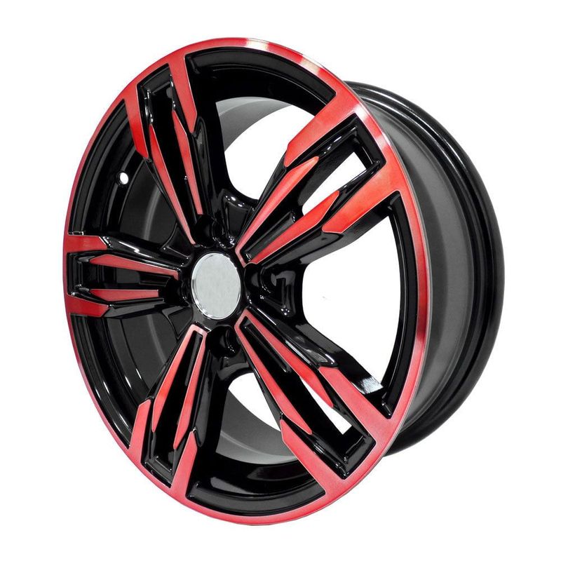 LLANTAS-15X6-4X100-ET35-CB67-BLK-MACH-RED-155071