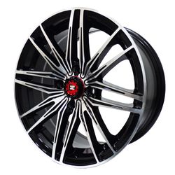 LLANTAS 15X7 4X100 ET33 CB73 BLK MACH FACE 158085 -  15 4X100 | ZS MOTOR