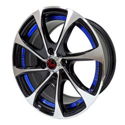 LLANTAS 15X7.0 4X100 ET35 CB73.1 BK MACH IV60666 -  15 4X100 | ZS MOTOR