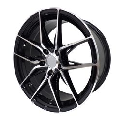 LLANTAS 18X8.5 5X114.3 ET35 CB73.1 BLACK IV60A041 -  18 5X114 | ZS MOTOR