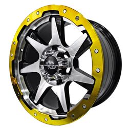 LLANTAS 17X8.5 6X139 ET0 CB108 BLK FAC MACH V49VL0 -  17 6X139 | ZS MOTOR