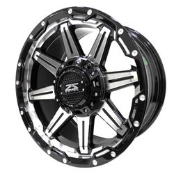 LLANTAS 17X8.5 6X139 ET0 CB110 BLK FAC MACH IV4988 -  17 6X139 | ZS MOTOR