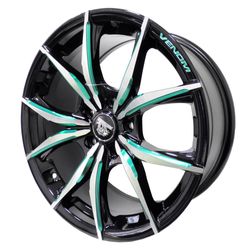 LLANTAS 17X7.5 5X114.3 MB+MILL+GREEN 175548RDM109 -  17 5X114 | TEKMOTOR