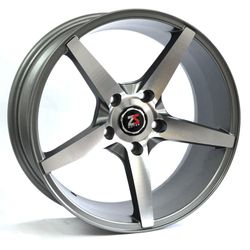 LLANTAS 17X7.5 5X120 SILVER MACHINE MGB 17WL7 -  17 5X120 | ZS MOTOR