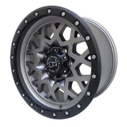 LLANTAS 17X9 6X135 ET12 CB87.1 MATT BLK SPROCKET -  17 6X135 | BLACK RHINO