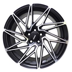 LLANTAS 17X8 5X100 73.1 BLACK MACHINE 175522RD-R9 -  17 5X100 | TEKMOTOR