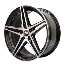 LLANTAS 17X7.5 5X108 ET35 CB73 BL/FAC/MACH IV48385 -  17 5X108 | ZS MOTOR