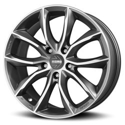 LLANTAS 17X8 5X112 ET45 CB79.6 SCREAM JET MBLK MOM -  17 5X112 | MOMO