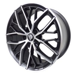 LLANTAS 17X7.5 5X112 66.45 BLACK MACHI 175545RD-M10 -  17 5X112 | TEKMOTOR