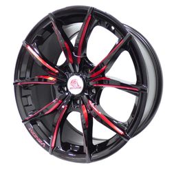 LLANTAS 17X7.5 5X114.3 BLACK MILL RED 175548RD-M109 -  17 5X114 | TEKMOTOR