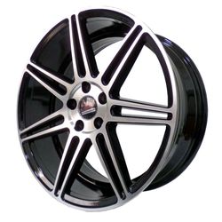 LLANTAS 17X7.5 5X100 ET35 CB73.1 BLK MACHIN IV4838 -  17 5X100 | ZS MOTOR