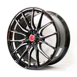 LLANTAS 17X7.5 5X100 ET38 CB73 GLOSS BLACK IV32781 -  17 5X100 | ZS MOTOR