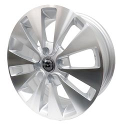 LLANTAS 15*6 4X100 ET35 CB73.1 SILVER MACHINE FACE -  15 4X100 | ZS MOTOR