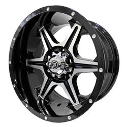 LLANTAS 15X8 5X114 ET-10 CB84 BLK FAC MACH IV49000 -  15 5X114 | ZS MOTOR