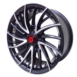 LLANTAS 15X6.5 5X114.3 BLACK MACHINE UC 155497RD-S3 -  15 5X114 | TEKMOTOR