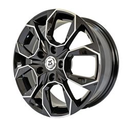 LLANTAS 16X6.5 5X114.3 ET35 CB73.1 BLK MACH 165104 -  16 5X114 | ZS MOTOR