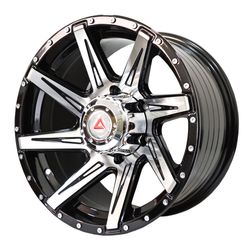 LLANTAS 16X8 6X139.7 856 BLACK+ FACE MACHINE -  16 6X139 | ZS MOTOR