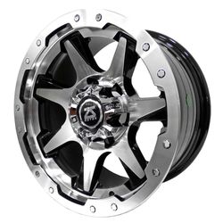 LLANTAS 16X8 6X139 ET-12 CB110 BLK FAC MACH IV49VL -  16 6X139 | ZS MOTOR