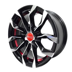 LLANTAS 15X7.0 8X100/114.3 BLACK MACHINE IV607003 -  15 4X100 - 15 4X114 | ZS MOTOR