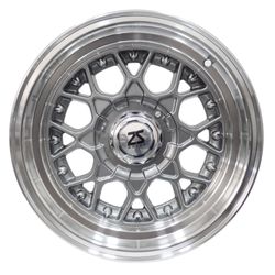 LLANTAS 15X8 4X100/4X114.3 GUN MACHINE LIP J245 -  15 4X100 - 15 4X114 | ZS MOTOR