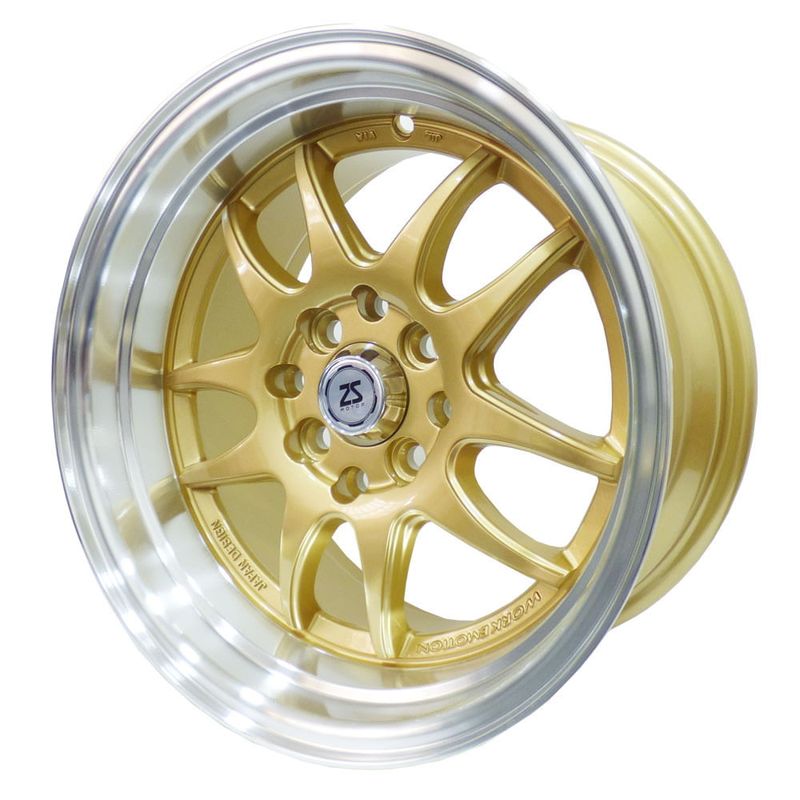 Llantas BBS - aro 15x8 - 4X100 / 4X114,3 Color Plata / Detalles dorados