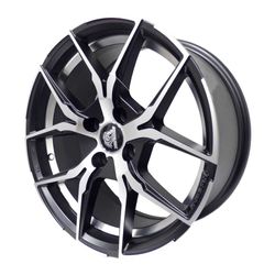 LLANTAS 16X7 4X100 73.1 BLACK MACHINE 165527RD-S23 -  16 4X100 | TEKMOTOR