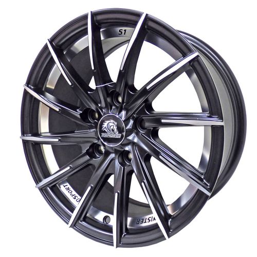 LLANTAS 16X7 4X108 65.1 BLACK MACHIN UC 161203RD-S1 -  16 4X108 | TEKMOTOR