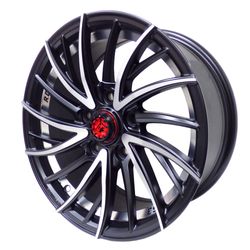 LLANTAS 16X7 5X105 56.6 BLACK MACHIN UC 165497RD-S3 -  16 5X105 | TEKMOTOR