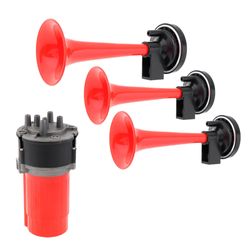 BOCINA AIRE ROJA 3 CORNETAS P / AUTO ST1015R