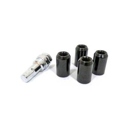 SET 16 TUERCAS+LLAVE 12X1.25 L32 NEGRA 2806