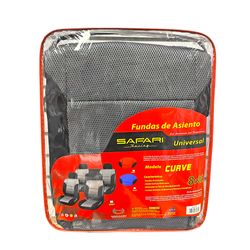 CUBRE ASIENTO CURVE 8PCS GREY/BLACK