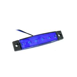 LUZ LATERAL AZUL 6LED 12V SF-F-084B