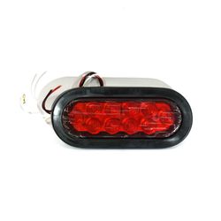 FOCO ROJO 10LED OVALADO 12/24V SF-F-092R