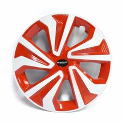 TAPA DE RUEDA 14 WHITE-RED G  80-1604W-R